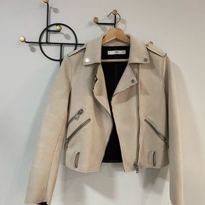 Mango Suede Biker Jacket